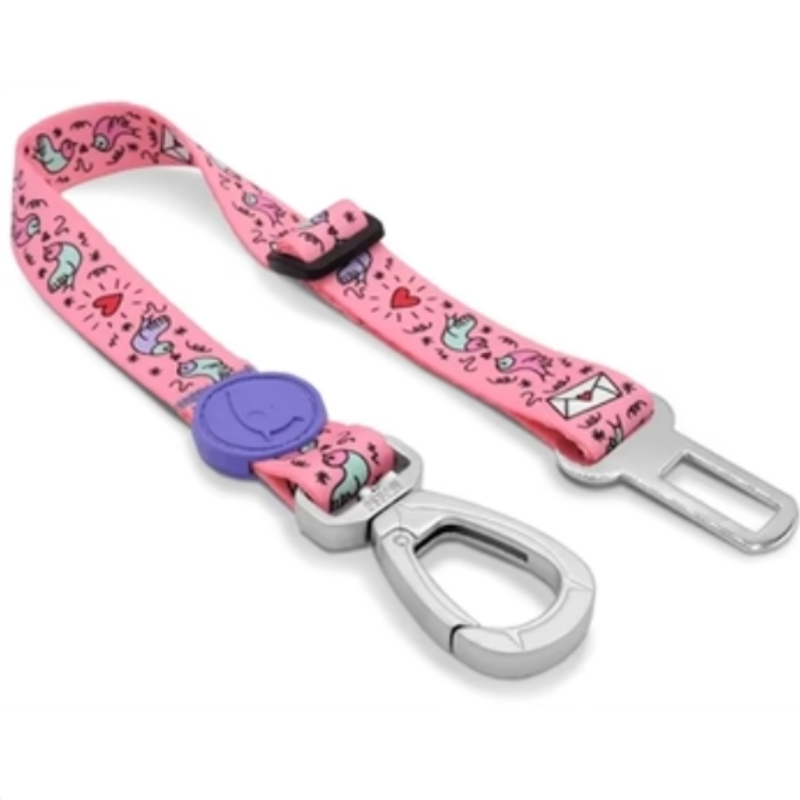 Morso Hundesicherheitsgurt Recycelt Süss Tweet Rosa